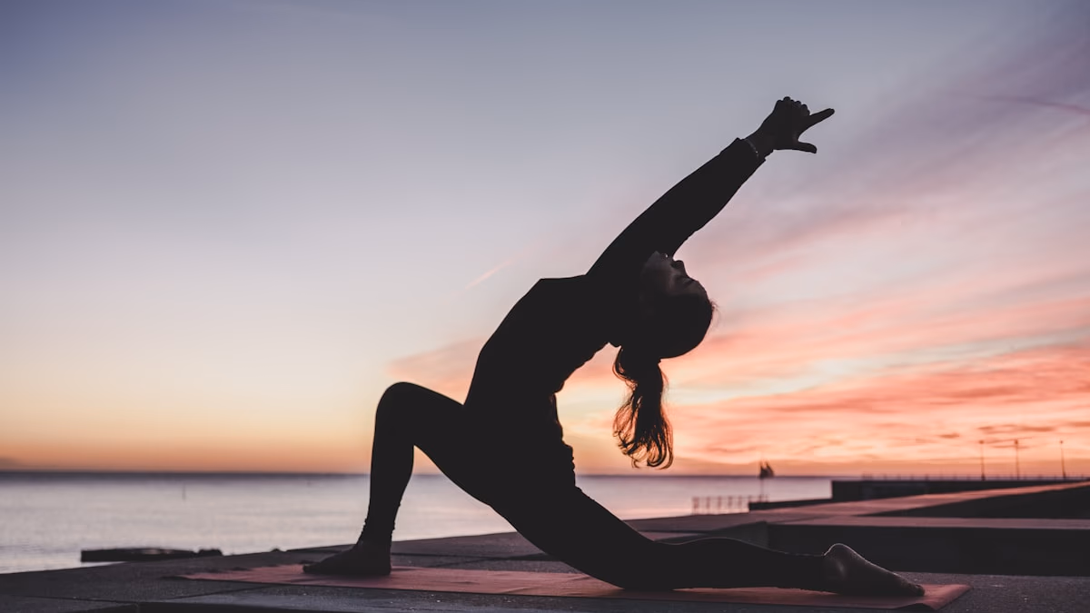 A person practicing mindfulness away from digital devices, representing digital wellness.