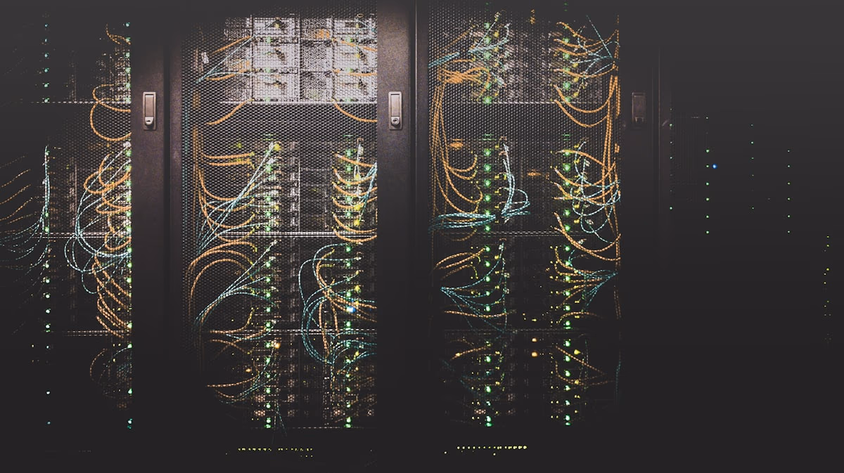 Large server room with rows of illuminated data center racks representing TikTok's Project Clover European data sovereignty infrastructure investment in Finland 2026