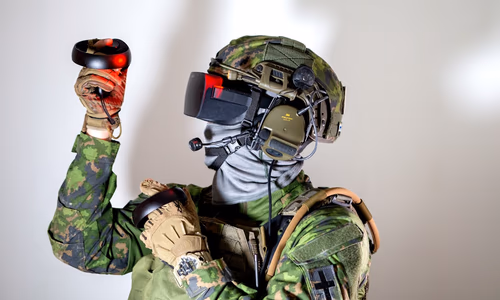 Digital representation of a modern command center, symbolizing the convergence of AI, state power, and military strategy.