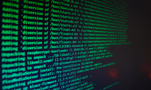 Linux security vulnerability concept showing system breach and protection