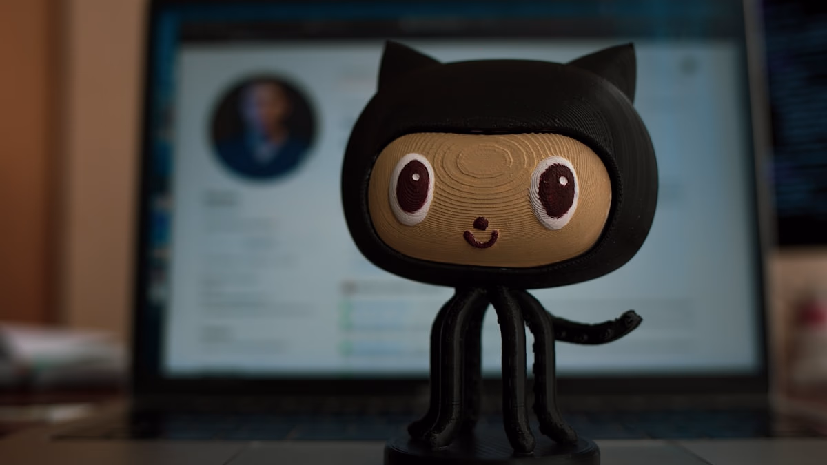 GitHub Actions workflow running in a browser tab showing a green checkmark on a Docker build and push job, with a Python pytest job running in parallel and a deployment job waiting to execute on a self-hosted Ubuntu runner.