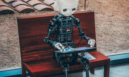 A sleek computer setup running terminal commands, visualizing local AI processing.