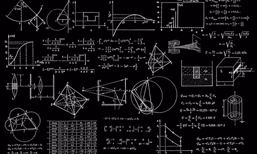 A visualization of quantum computing and encryption algorithms.