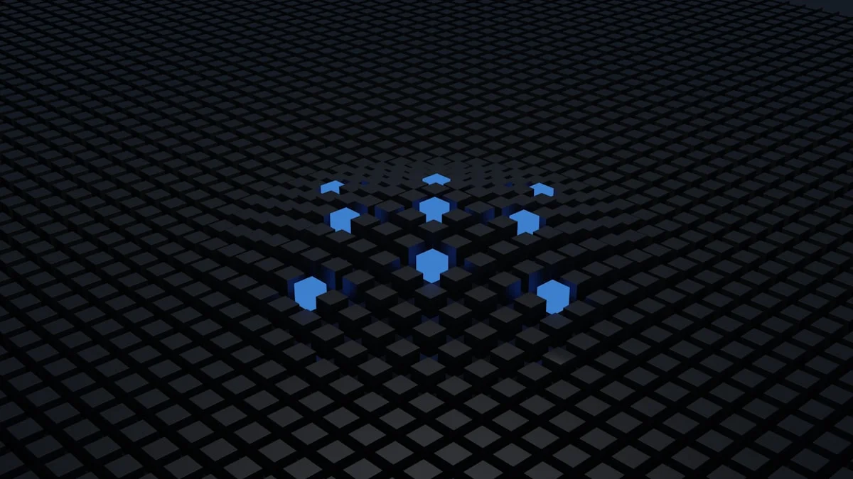 Abstract visualization of autonomous AI agents orchestrating multi-step workflows with connected nodes and data flows
