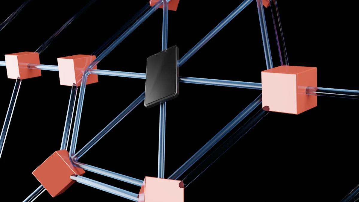 Abstract visualization of open-source code nodes connecting globally, representing the decentralized AI movement.