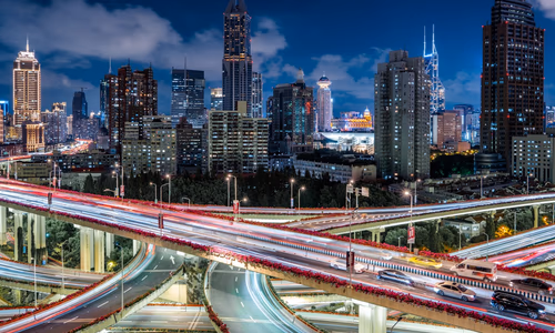 AI infrastructure and urban innovation city skyline